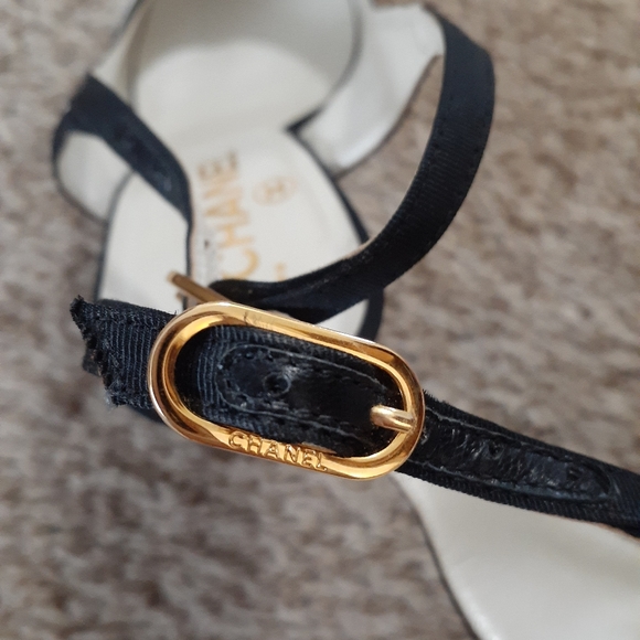 Authentic Chanel escarpins slingback shoes - Picture 4 of 13